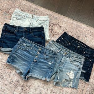 Bundle of 5 Pairs American Eagle Outfitters Denim Shorts | Short Shorts & Midi